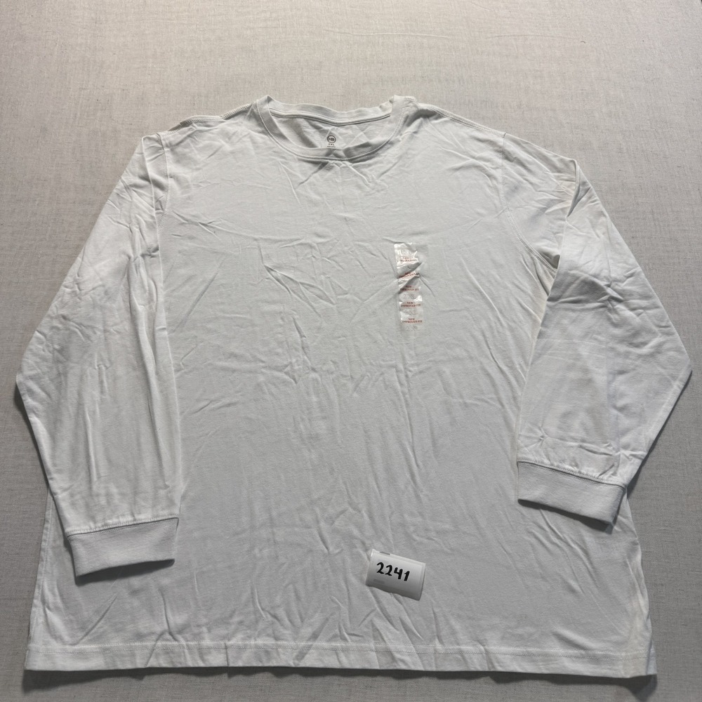 HB Long Sleeve T-Shirt Mens 2XL White New